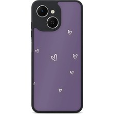 BG AKSESUAR Tecno Spark 40C Uyumlu Mor Desenli Kamera Korumalı Darbelere Dayanıklı Kılıf