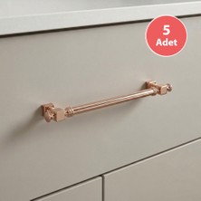 Eym 5 Adet Doğanlar Dragon 128 mm Mobilya Kulp Süper Rose