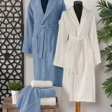 Schafer Home Arya Banyo Seti 6 Parça-Indigo/beyaz