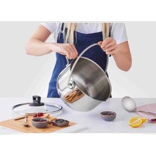 Karaca Mutfaksever Induction Base Steel Jam And Ashura Pot 28 cm