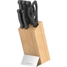Berghoff Dina Pica 7-Piece Stainless Steel Knife Set With Bamboo Block