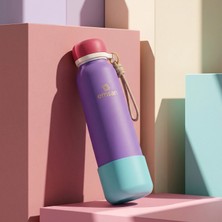 Emsan Thermos Bottle Steel Leak-Proof Thermos 750 ml Purple