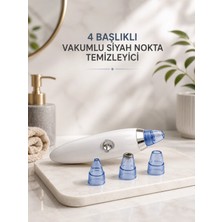 MiraLive Yeni Nesil Vakumlu Pilli Siyah Nokta ve Yüz Temizleme Cihazı 4 Başlıklı