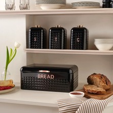 Karaca Elmas Bread Box With Bonus Storage Container Xl Black