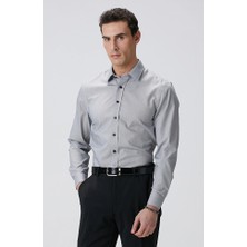 Network Black Super Non-Iron Striped Shirt