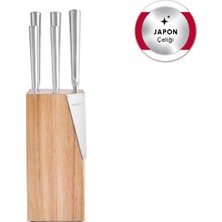 Karaca Samuray Thor New Japanese Steel 6 Piece Knife Set Wood