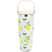 Karaca Strio Lemon Steel Leak-Proof Thermos 900 ml