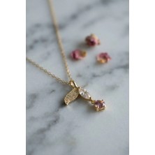 Inure Jewelry 316L Çelik Zincir Gold Renk Balık Kuyruğu Model Kadın Kolye