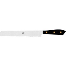 Kaf Ahşap Berti Coltellerie Gualtiero Marchesi Series Bread Knife - Black