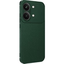 Efnaz Style Xiaomi Poco X8 Pro Max Auto Focus Karbon Kapak - Koyu Yeşil