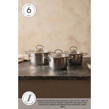 Bambum Rose 3-Piece Steel Mini Pot Set