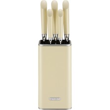 Emsan Venice 6-Piece Knife Set Ecru