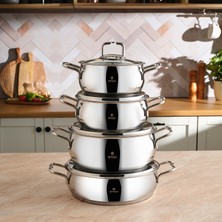 Emsan Emirgan 8-Piece Steel Cookware Set
