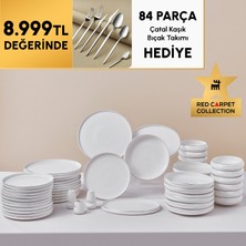 Karaca Red Carpet Collection Stream Bone Sunset 53 Piece 12 Person Dinnerware Set Platinum