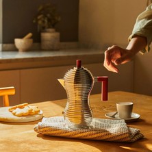 Alessi Pulcina Espresso Coffee Maker Moka Pot 150 ml Red