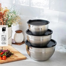 Emsan Bella Midi 3-Piece Steel Storage Container