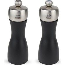 Die Grup Peugeot Fidji Değirmen Seti, Karabiber/tuz, Klasik Öğütme Derecesi Ayarı, Yükseklik: 15 Cm, Ahşap, Siyah, 2/17132