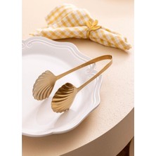 The Mia Ostrica Salad Tongs Gold 24 cm