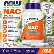 Now Foods N-Acetyl Cysteine With Selenium Liver Health 600 Mg 250 Caps