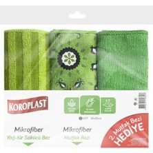 Die Grup Koroplast Çok Amaçlı Mikrofiber Temizlik Bezi 3'lü Ekonomik Paket, Yağ &amp; Kir Sökücü, Iz Bırakmaz, Ekstra Emici, Hızlı Kuruyan Mikrofiber Temizlik Bezi, Mutfak, Banyo, Ofis, Kafe, Otel, Mağaza, Ara