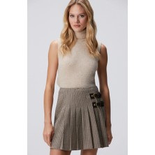 Network Limited Beige Melange Alpaca Blend Knit Sweater