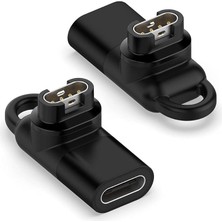 Die Grup Caseonn Taşınabilir Şarj Dönüştürücü Adaptörü Type-C Siyah Fenix 6x Pro ile Uyumlu