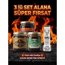 Çamlıca Bitkisel Aktar 3'lü Atom,harem,kavunlu Macun Set 240 gr x 3 Adet Seti Alana Uzun Deneyim Spreyi Hediye