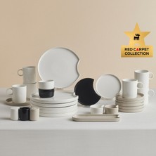Karaca Red Carpet Collection x Hussein Chalayan Forever Bone Poly 28 Piece 6 Person Breakfast Set