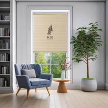 Die Grup Plise Dekor Krem Plise Perde (Yapıştırmalı) (75G x 200Y Cm)