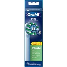 Oral-B Rechargeable Toothbrush Replacement Heads Cross Action X-Filament 4 Pieces