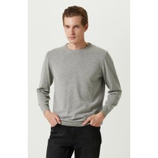 Network Grey Melange Crew Neck Sweater