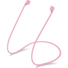 Die Grup Apple Airpods 1. Nesil / 2. Nesil Için Kulaklık Askısı Neck Rope Silicone Pembe [airpods 1/2 ile Uyumlu Kılıf - Pembe]