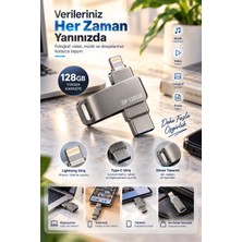 Aydogan's Ayd Döner Tasarımlı 128GB Lightning Type C USB Flash Bellek Telefon Tablet ve Bilgisayar Uyumlu