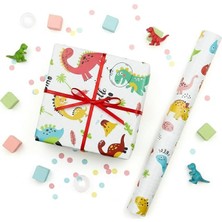Die Grup 70X100 cm Çocuklara Özel Premium Hediye Paketleme Kağıdı 2'li Set / Eğlenceli Tema, Kalın, Kolay Sarılır, Özel Kutuda Rulo Gönderim / M2