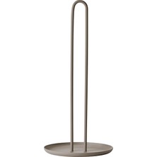 Die Grup Singles Kağıt Havlu Tutucu, Ayakta, Metal Kağıt Tutucu, Çap 14,5 Cm, Yükseklik 32 Cm, Boz Kahverengi
