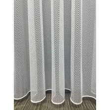 Die Grup Cortibo Kelebek Örme Desen Tül Perde (Pilesiz), 200 x 250