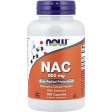 Now Foods N-Acetyl Cysteine With Selenyum Liver Support 600 Mg 100 Caps