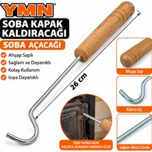Ymn Soba Kapak Kaldıracağı Soba Açacağı Çengeli Ahşap Saplı Kanca Toplam Uzunluk : 26 cm