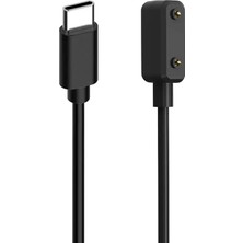Die Grup Samsung Galaxy Fit 3 Manyetik Type-C Şarj Kablosu Siyah [galaxy Fit 3 ile Uyumlu Kablo - Siyah]