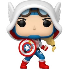 Die Grup Pop Marvel: Gwen Stacy - Captain America Gwen Figür