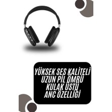 Efnaz Style Kulak Üstü Kablosuz Bluetooth Kulaklık Yumuşak Süngerli Sd Kart Girişli