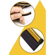 Emt Pazarlama® Gold Araba Oto Trim Dekorasyon Şeridi Kauçuk Elastik Kolay Kurulum 5 Metre Şerit Bant
