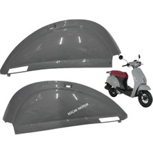 Koçak Motor Kuba Bluebird 50 -Akalite- Arka Yan Panel Sağ ve Sol Nardo Gri