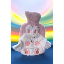Kokoş Pembe Renk Tavşan Figürlü Peluş Su Torbası