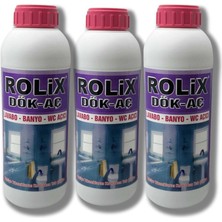Koldoor Rolix Lavabo Açıcı Dök Aç Banyo Wc Lavabo Gider Açıcı 2 kg 3 Adet