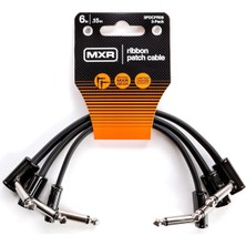 Die Grup Mxr Jım Dunlop Şerit Yama Kablosu 6 "/15 Cm-3 Paket, 1/4-Inç Dik Açı (3PDCPR06)