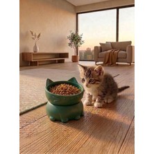 Ulusal Accessories Kedi Mama Kabı (Neon)