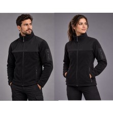 Teknik Soft Shell Polar Hırka 3 Cepli Anti-Pilling Tüylenme Yapmayan Tam Fermuar Garnili Polar