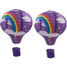 Emt Pazarlama® Dekoratif Renkli Kağıt Dilek Feneri Balonu Renkli Uçan Balon