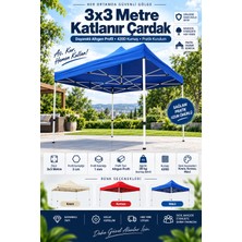 Skygo 3x3 Metre Katlanır Çardak 420D Kumaş – 28 Kg Altıgen 30 mm Profil Gazebo